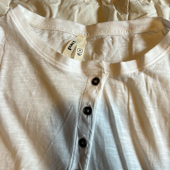 Pact medium white Henley - Picture 2 of 2